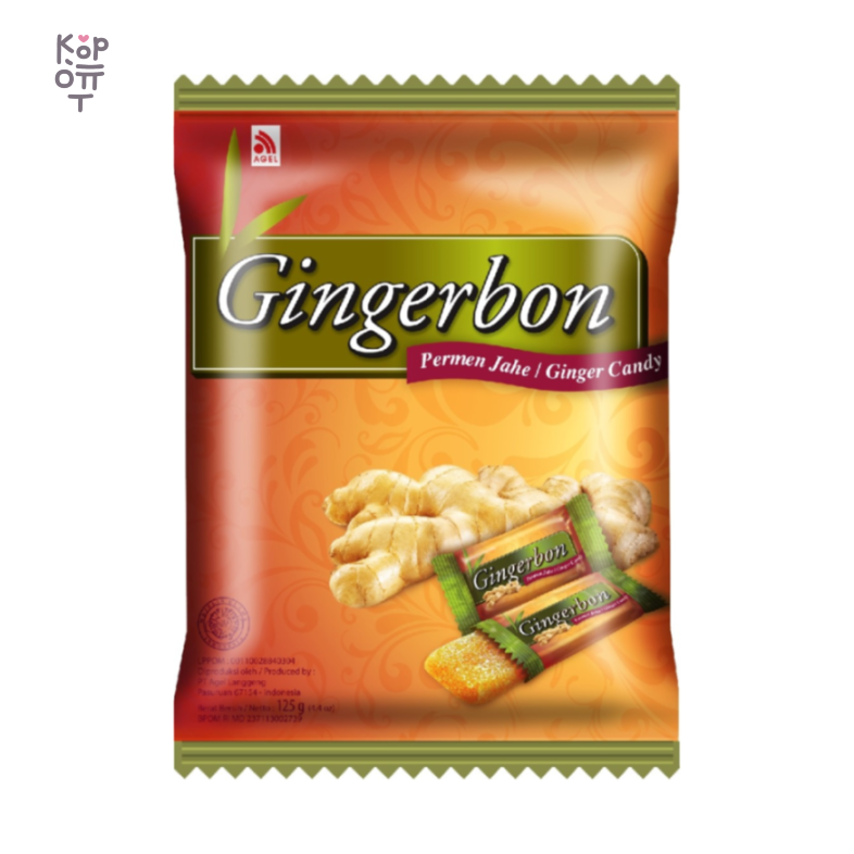 Gingerbon — Original Ginger Candy — Имбирные конфеты Gingerbon, 125 г — коробка 20 шт