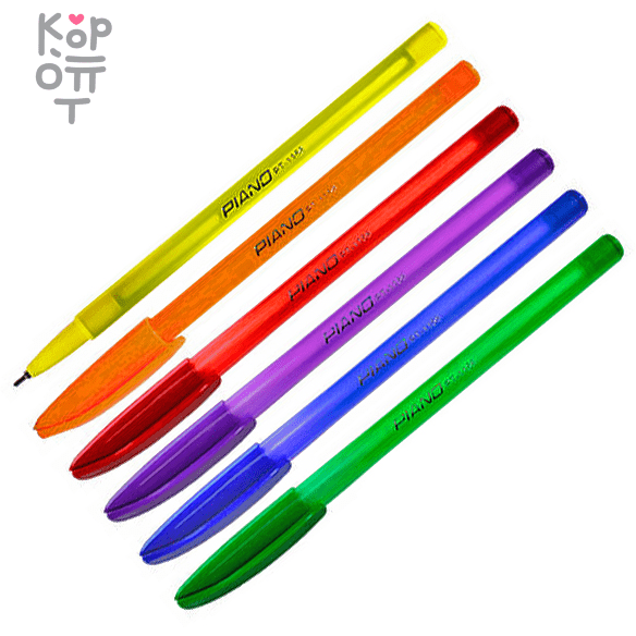 Piano Ball Pen - Ручка шариковая на масляной основе, синяя, толщина 1,0мм, купить с доставкой на дом фото 1 — Корейские товары для всей семьи(КорОпт)