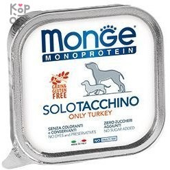 Monge Dog Monoprotein Solo консервы для собак паштет из индейки 150г