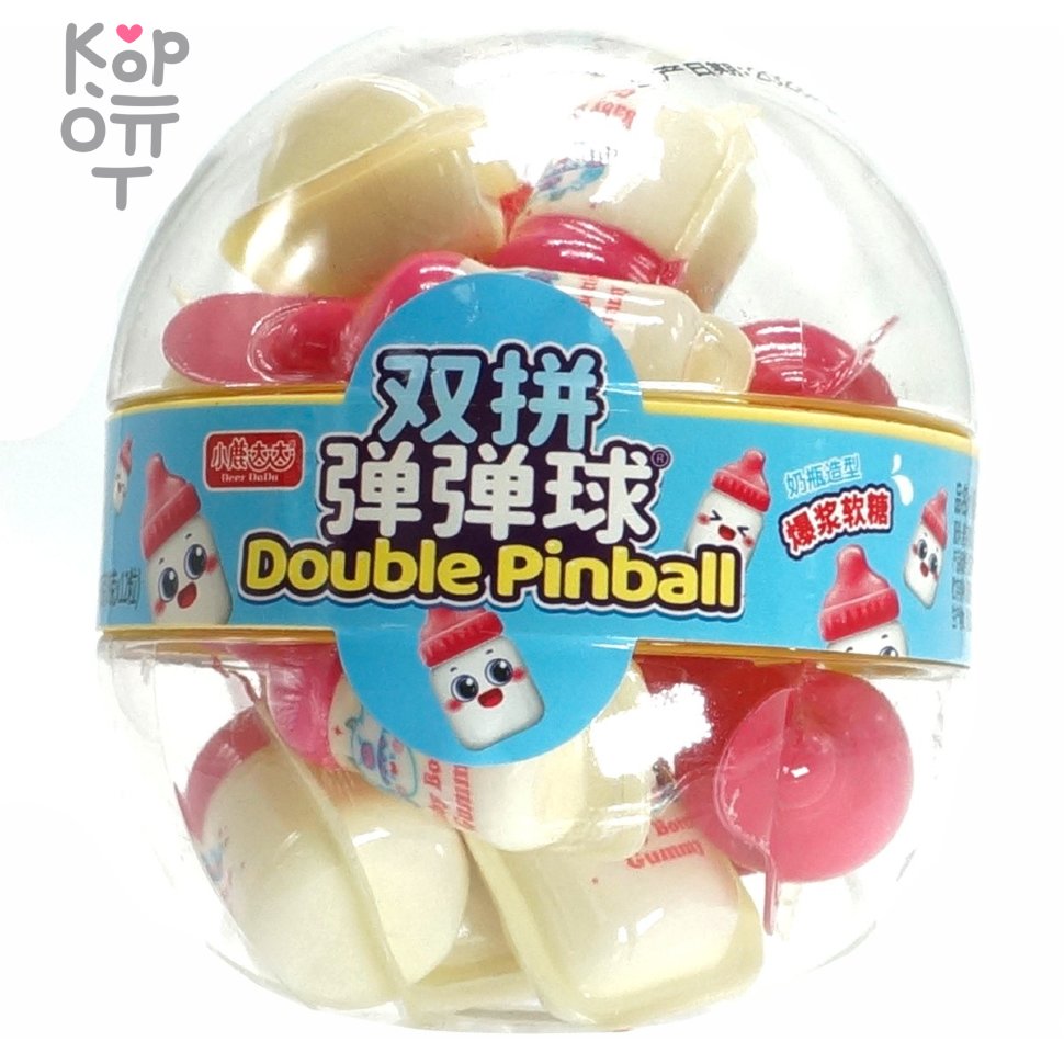 Мармелад Deer DaDa Double Pinball - Детские бутылочки, заполненные фруктовым джемом, купить с доставкой на дом фото 1 &mdash; Корейские товары для всей семьи(КорОпт)