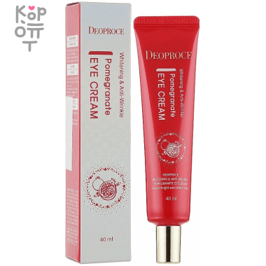 Deoproce Whitening And Anti-Wrinkle Pomegranate Eye Cream - Отбеливающий крем для кожи вокруг глаз с экстрактом Граната 40мл. — Корейские товары для всей семьи(КорОпт)