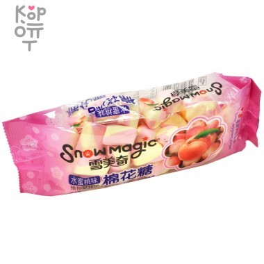 Маршмеллоу Snowmagic со вкусом Персика, 138гр. — Корейские товары для всей семьи(КорОпт)