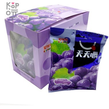 Жевательная помадка XiaoMiMi &quot;Улыбка&quot; со вкусом Винограда — Корейские товары для всей семьи(КорОпт)