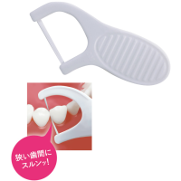 EBISU Everyday Dental Floss - Флоссер c ЛЕНТОЧНОЙ зубной нитью на плоской ручке 50шт.
