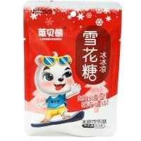 Конфета "Холодок" Laibeiiong Snow Candy Зайчик на сноуборде, со вкусом ледяной Колы