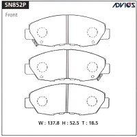 PF-8374/PF-8484/PF-8396/AN455/AN662/SN852P ADVICS - Тормозные колодки