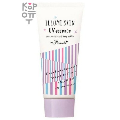 Parasola Illumi Skin Солнцезащитная водостойкая крем-эссенция, SPF 50+ PA++++, 80 г