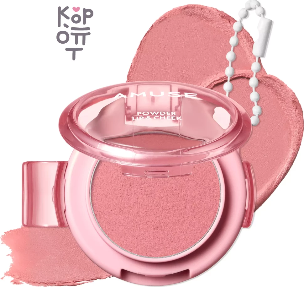 AMUSE Powder Lip & Cheek 02 Blossom Rose - Кремовая пудра для макияжа губ и щек, 4 г