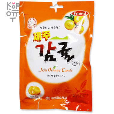 Mammos Jeju Orange Candy - Карамель мандариновая, 100гр. — Корейские товары для всей семьи(КорОпт)