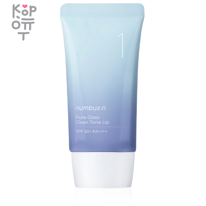 Numbuzin No.1 Pure Glass Clean Tone Up SPF50+ PA++++ - Легкая тональная основа с защитой от солнца 50мл., купить с доставкой на дом фото 1 &mdash; Корейские товары для всей семьи(КорОпт)
