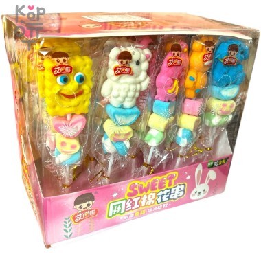 Маршмеллоу мультгерои Sweet Зефир на палочке &mdash; Корейские товары для всей семьи(КорОпт)