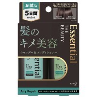 KAO Essential The Beauty Airy Repair Shampoo - Увлажняющий шампунь для гладкости волос с цветочным ароматом