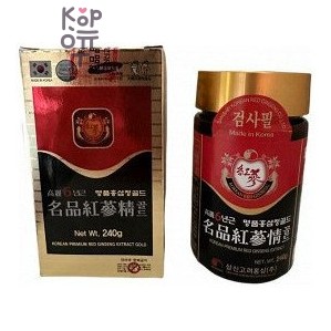 Korean Premium Red Ginseng Extract Gold — Премиальный экстракт корейского красного женьшеня, 240 г