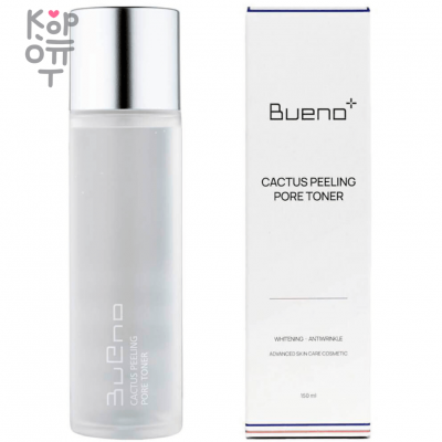 Bueno Cactus Peeling Pore Toner - Пептидный пилинг-тонер для очищения пор, 150 мл