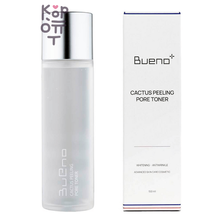 Bueno Cactus Peeling Pore Toner - Пептидный пилинг-тонер для очищения пор, 150 мл