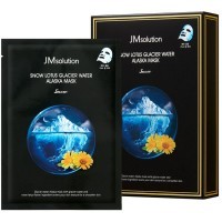 JMsolution Snow Lotus Glacier Water Alaska Mask Snow - Отшелушивающая тканевая маска с экстрактом Снежного Лотоса и Ледниковой Водой 30мл.