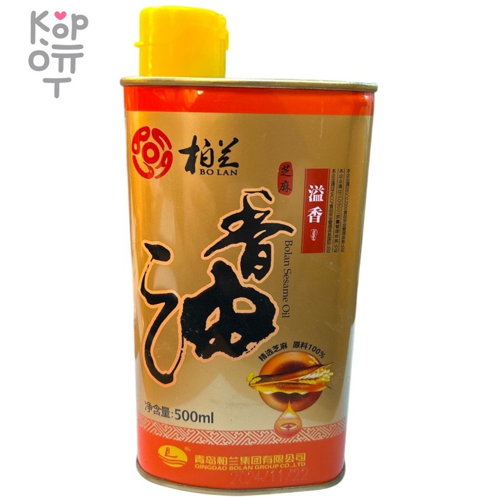 Кунжутное масло BoLan Sesame Oil, 500мл., купить с доставкой на дом фото 1 — Корейские товары для всей семьи(КорОпт)