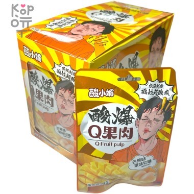Кислый мармелад Hong TaiKee Foods Candy Кислые фрукты со вкусом Манго &mdash; Корейские товары для всей семьи(КорОпт)