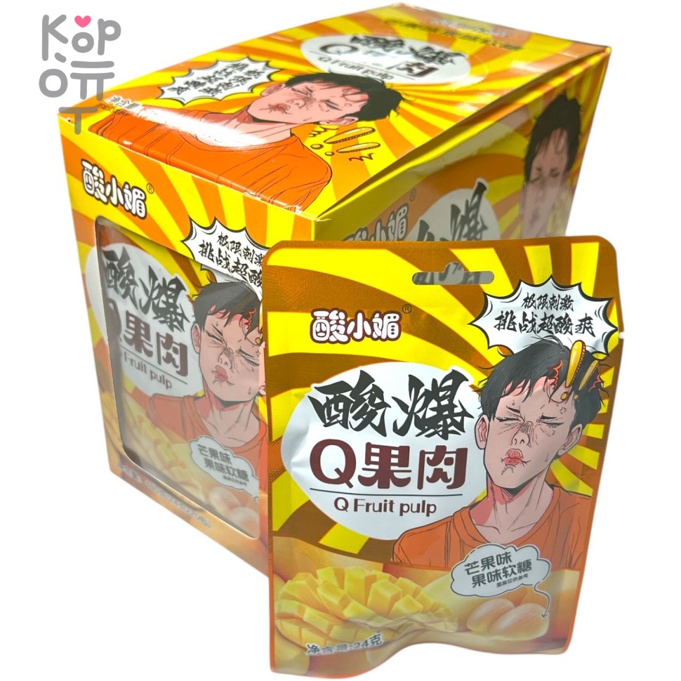 Кислый мармелад Hong TaiKee Foods Candy Кислые фрукты со вкусом Манго