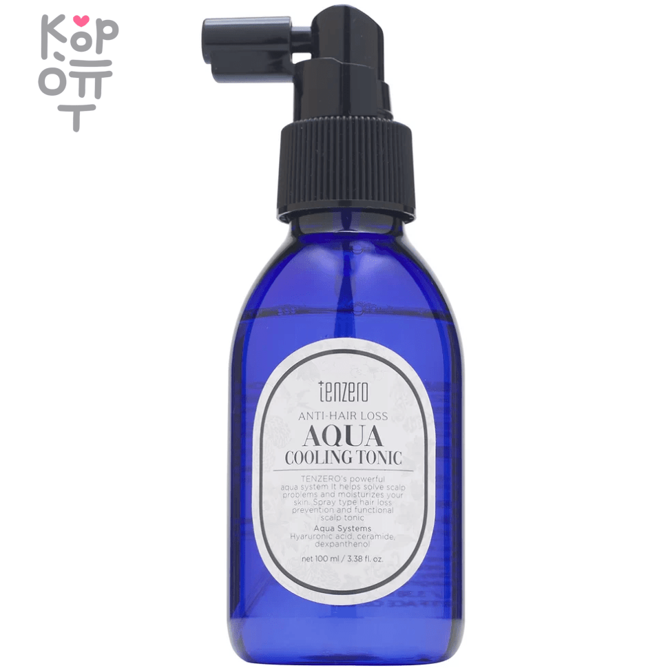 Tenzero Anti-Hair Loss Aqua Cooling Tonic - Охлаждающий тоник для кожи головы 100мл., купить с доставкой на дом фото 1 &mdash; Корейские товары для всей семьи(КорОпт)
