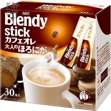 Кофе растворимый AGF Blendy Stick Cafe au Lait for Adults - крепкий с молоком — Корейские товары для всей семьи(КорОпт)