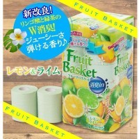 Marutomi Fruit Basket - Двухслойная туалетная бумага со свежим и восхитительным ароматом лимона и лайма, 27,5м