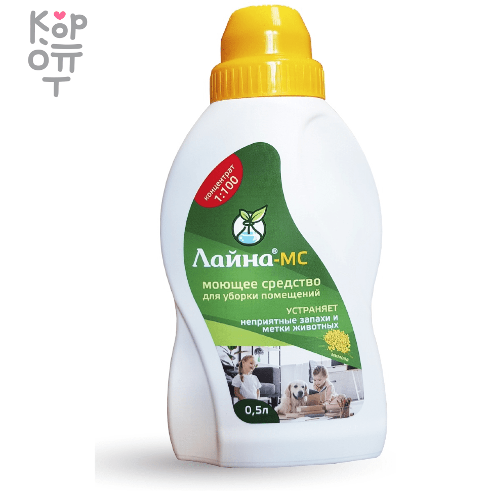 Концентрированное моющее средство Лайна МС Мимоза., купить с доставкой на дом фото 1 — Корейские товары для всей семьи(КорОпт)