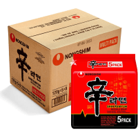 NONGSHIM Shin Ramyun Лапша сублимированная Шин Рамен, острая с говядиной, мягкая упаковка, 120 г