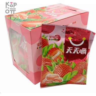 Жевательная помадка XiaoMiMi &quot;Улыбка&quot; со вкусом Клубники — Корейские товары для всей семьи(КорОпт)