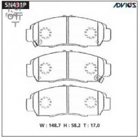 PF-8445/AN613WK/D5100M/SN431P ADVICS - Тормозные колодки