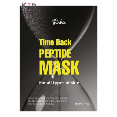 Thinkco TIME BACK PEPTIDE MASK - Тканевая маска для лица с пептидами, 23 мл