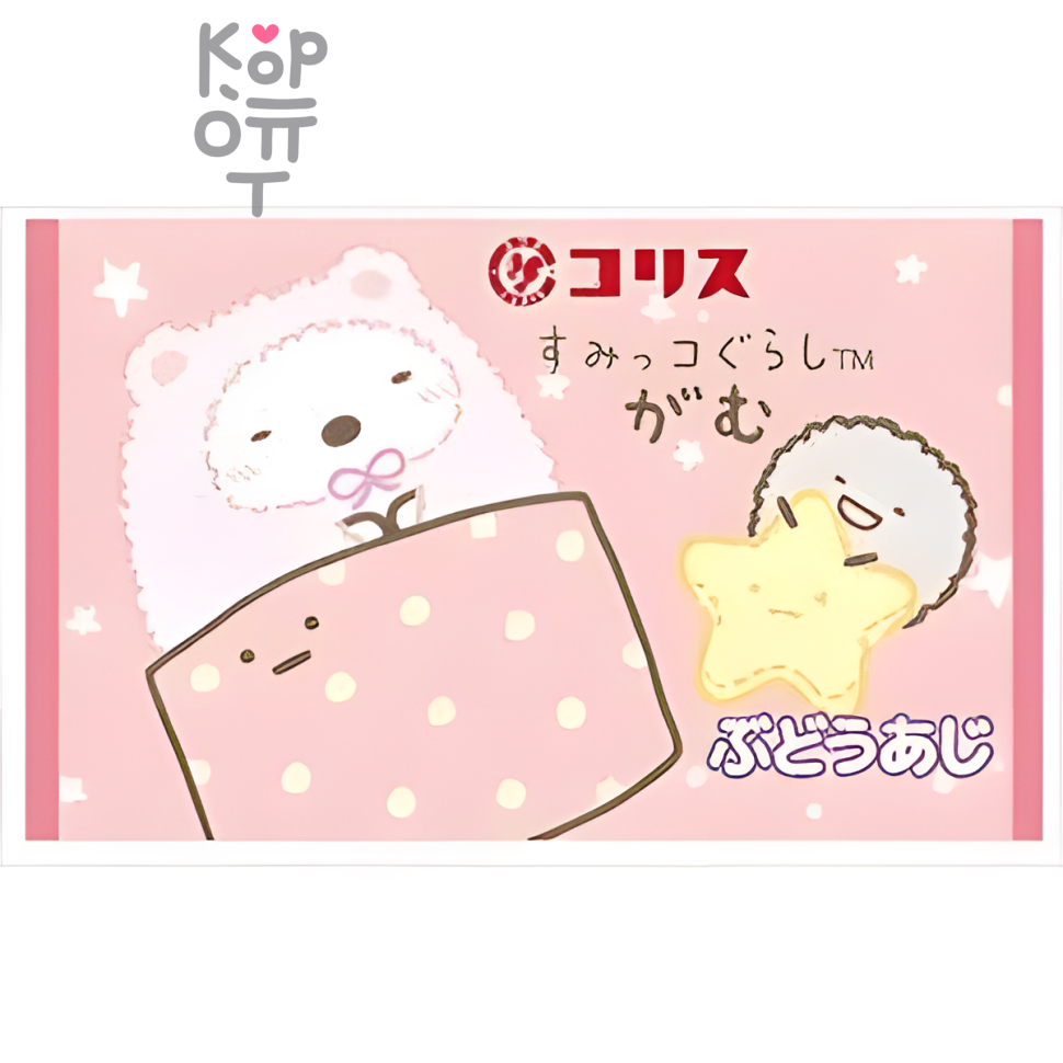 Coris Sumikko Gurashi Chewing Gum - Жевательная резинка Сумиккогураши со вкусом Винограда 6гр.