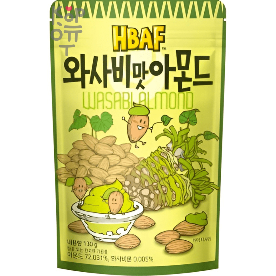 Hbaf Wasabi Almond - Миндаль со вкусом васаби, Корея.