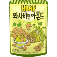 Hbaf Wasabi Almond - Миндаль со вкусом васаби, Корея.