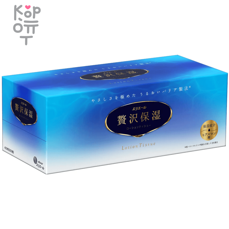 Daio Paper Elleair Luxury Moisturizer Tissues - Салфетки двухслойные 1уп.*200шт. фото 1 &mdash; Корейские товары для всей семьи(КорОпт)