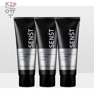 Medi Flower Homme &amp; Senst Once Shaving Cleanser Foam - Пена мужская для бритья и умывания 120мл. — Корейские товары для всей семьи(КорОпт)