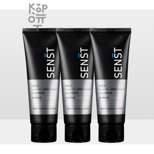 Medi Flower Foam Cleanser Homme & Senst Once Shaving - Пена мужская для бритья и умывания 120 мл