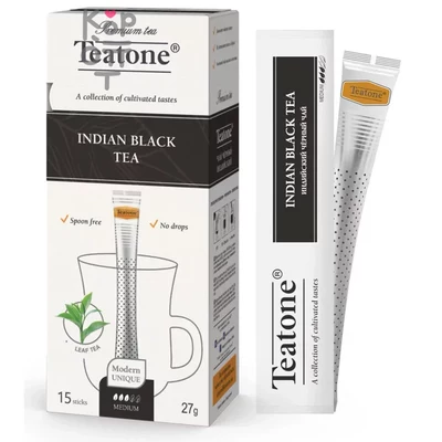 Чай в стиках для чашек индийский черный, Teatone, 15 стиков по 1.8г  