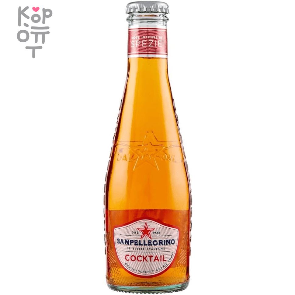 Напиток Sanpellegrino Spezia Coctail, 200мл. по цене 196 руб. в интернет  магазине Корейские товары для всей семьи(КорОпт)