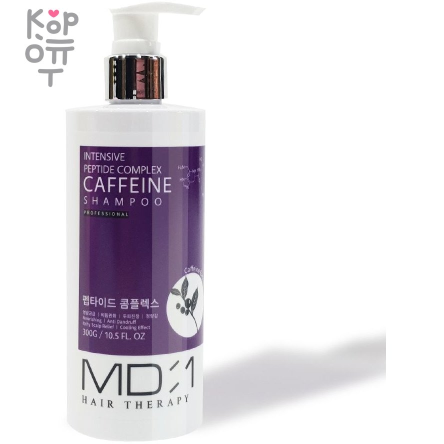 Med B MD:1 INTENSIVE PEPTIDE COMPLEX CAFFEINE SHAMPOO 300ml— Пептидный шампунь с экстрактом кофеина 300мл., купить с доставкой на дом фото 1 — Корейские товары для всей семьи(КорОпт)
