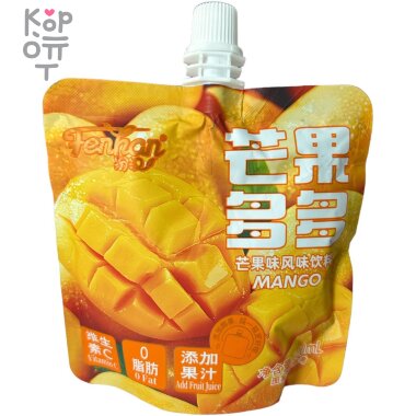 Сокосодержащий напиток Fenhan с кусочками фруктов и вкусом Манго, 150мл. — Корейские товары для всей семьи(КорОпт)