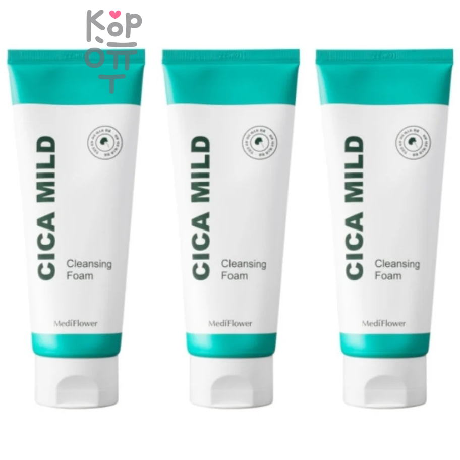 Medi Flower Cica Mild Cleansing Foam - Мягкая пенка для умывания с Центеллой 150мл.