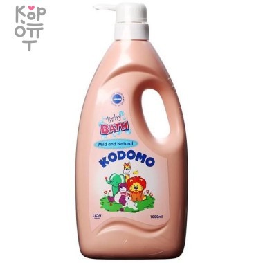 LION Kodomo - Пена для ванн, детская 1000мл., Природная мягкость - 2в1 с дозатором — Корейские товары для всей семьи(КорОпт)