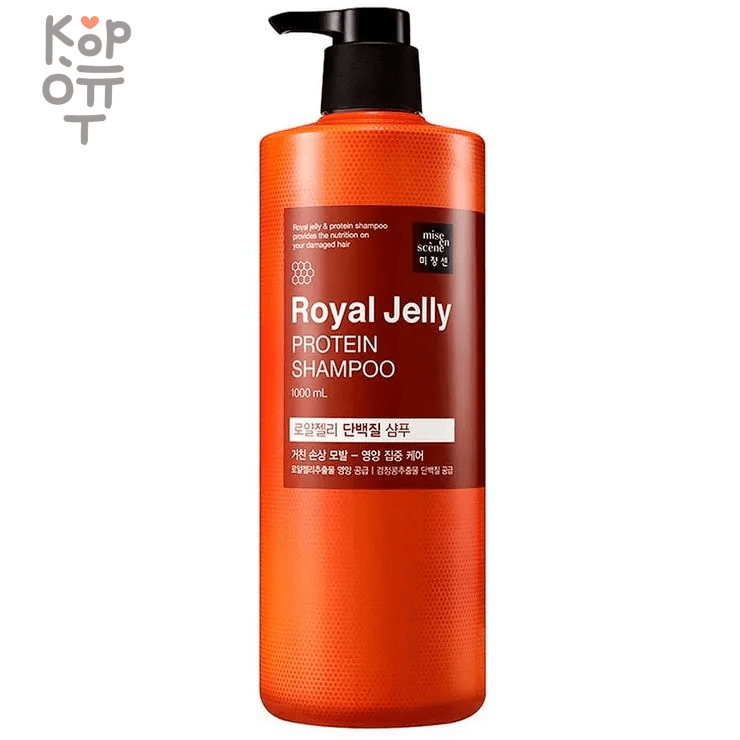 Mise en Scene Royal Jelly Protein Shampoo - Протеиновый шампунь для волос 1л., купить с доставкой на дом фото 1 &mdash; Корейские товары для всей семьи(КорОпт)