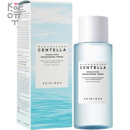Skin1004 Madagascar Centella Hyalu-Cica Brightening Toner - Увлажняющий тонер для сияния кожи, купить с доставкой на дом Skin1004 Madagascar Centella Hyalu-Cica Brightening Toner — увлажняющий тонер для сияния кожи. Средство содержит центеллу азиатскую, гиалуроновую кислоту и ниацинамид. Эти компоненты способствуют выравниванию тона кожи, увлажнению и приданию здорового сияния. Подходит для всех типов кожи.