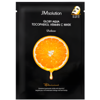 JMsolution Glory Aqua Tocopherol Vitamin C Mask - Тканевая маска для выравнивания тона лица с витамином С, 30мл.