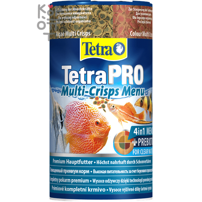 TetraPro Menu корм для всех видов рыб '4 вида' чипсов 250мл.