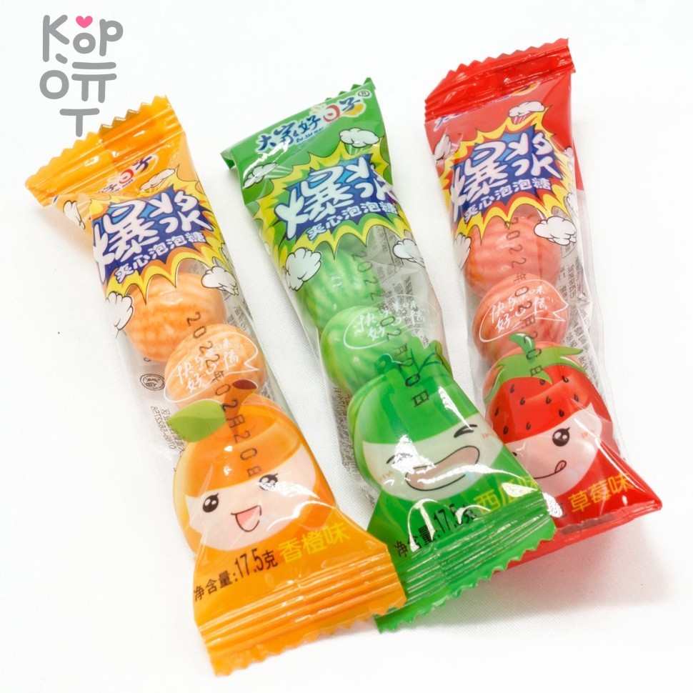 Жевательная резинка Арбузики с фруктовым вкусом, 17.5гр. , купить с доставкой на дом фото 1 — Корейские товары для всей семьи(КорОпт)