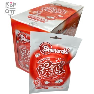 Кислая леденцовая карамель Shuner Candy - Жутко кислые конфеты со вкусом Колы — Корейские товары для всей семьи(КорОпт)
