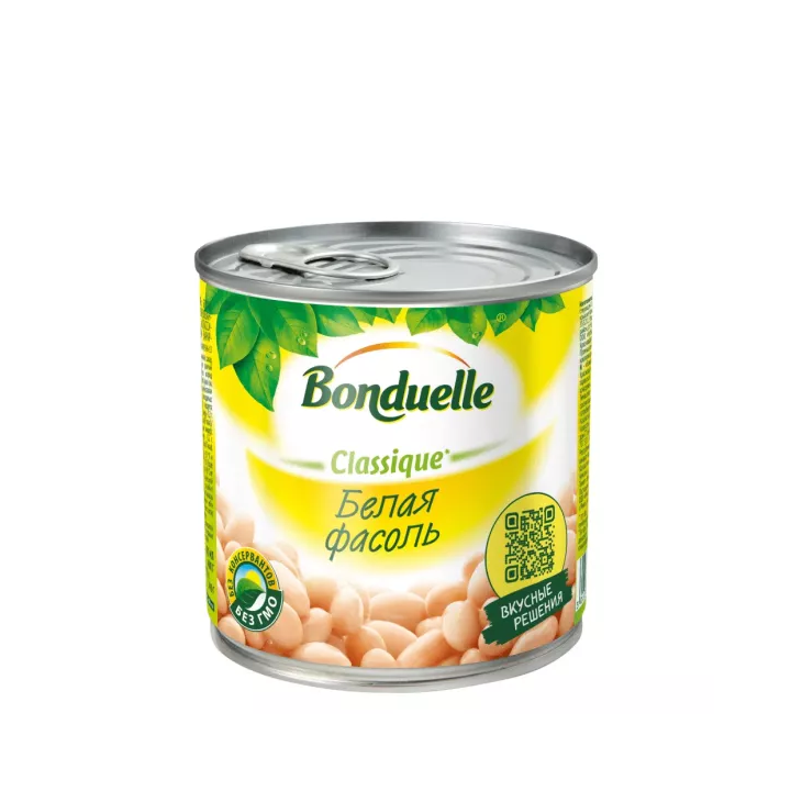 Bonduelle Classique — Фасоль белая натуральная, 425 мл